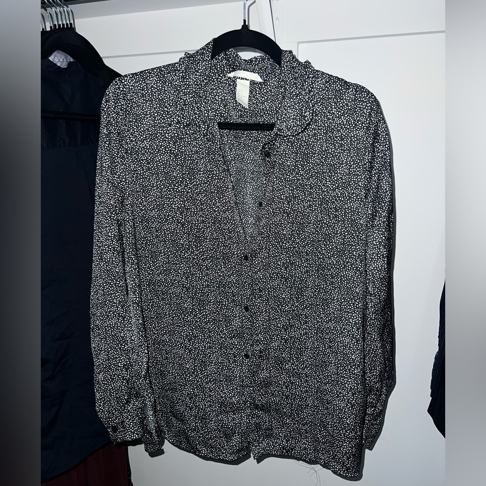 H&M Silky Polka Dot Blouse